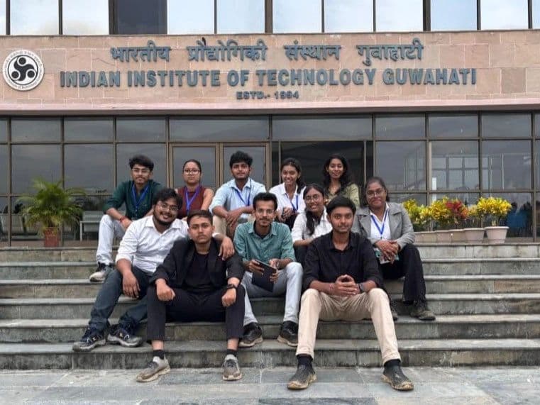 LNC team posing outside IIT Guwahati