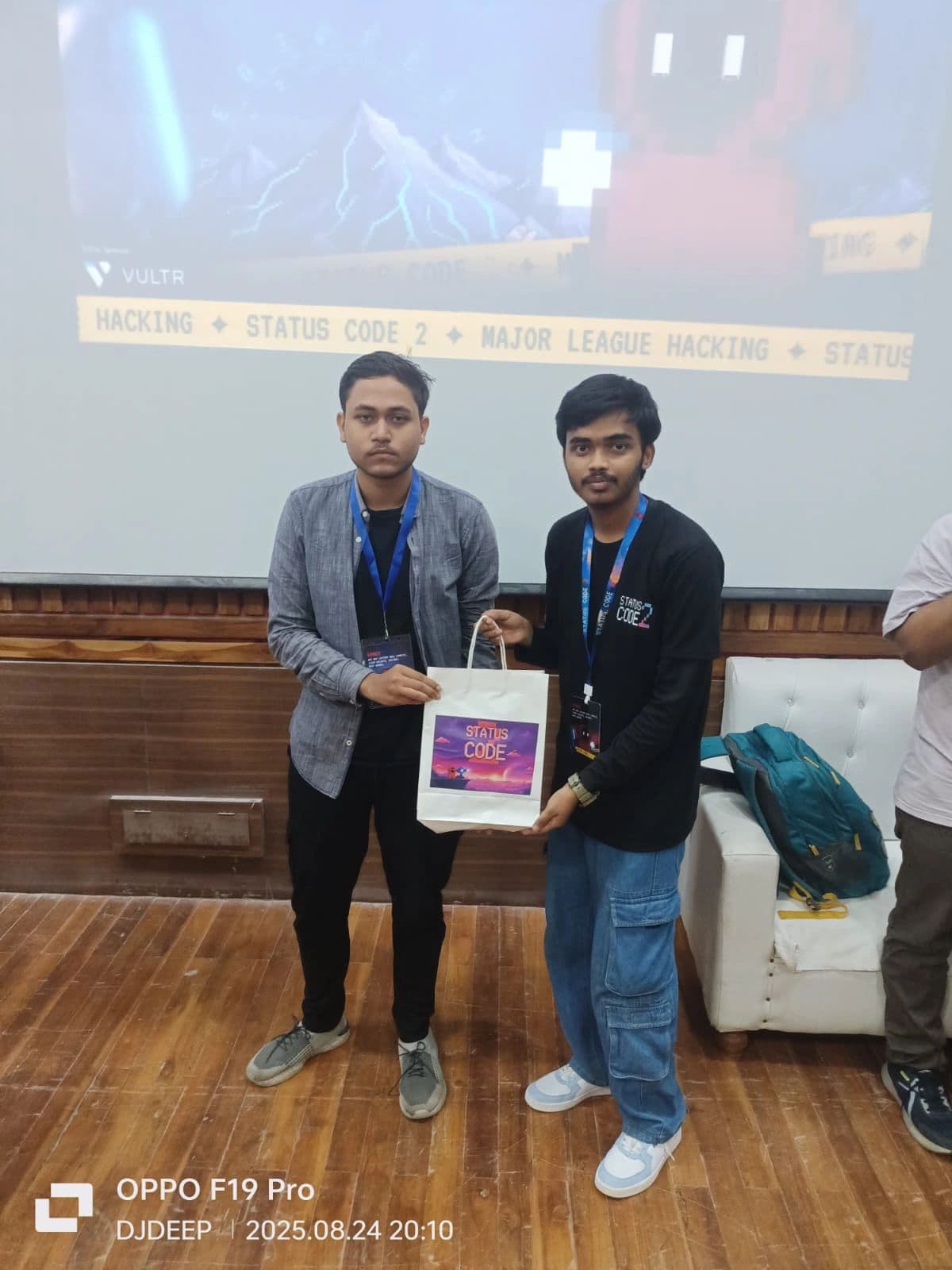 LNC members receiving recognition at Status Code 2