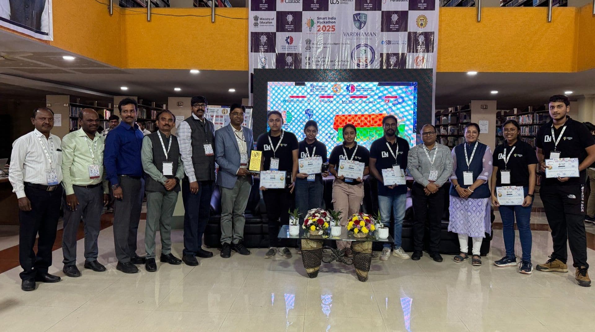 LNC team recognized at Smart India Hackathon 2025